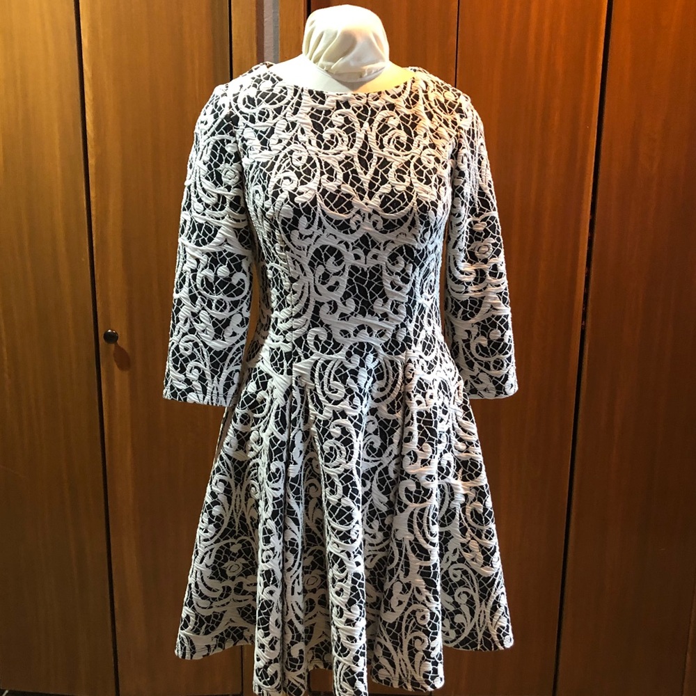 Elija J “embossed” knit dress